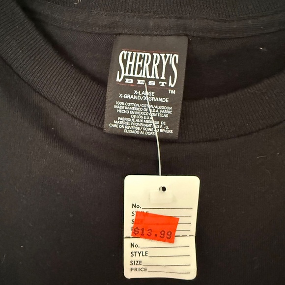 Rare New Vintage 1990s Black 3-D Lettering Scooby Doo T-Shirt 90s Y2K NOS XL - Picture 3 of 4